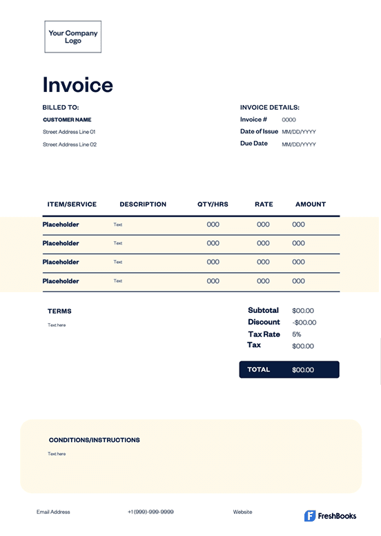 Invoice preview