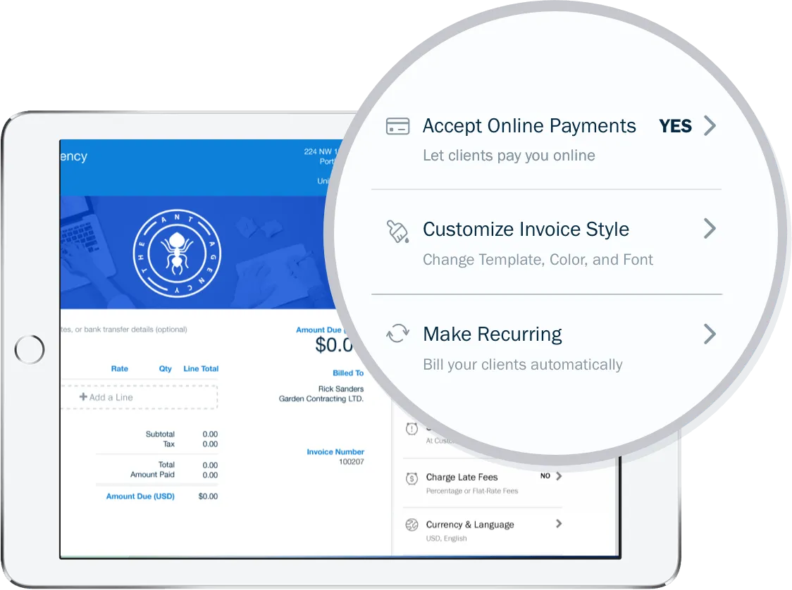 Invoice Payment Settings