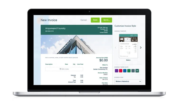 FreshBooks invoicing software