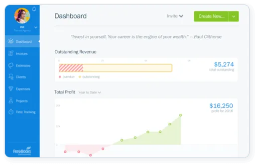 freshbooks application graph