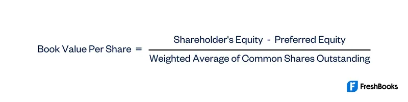 Book Value Per Share Formula