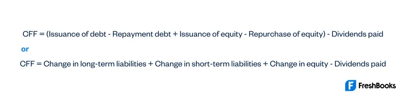 Cash Flow From Financing Activities Formula