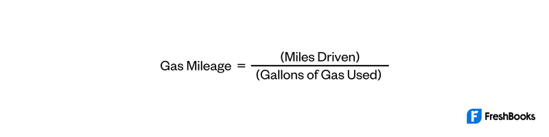 Gas Mileage Formula