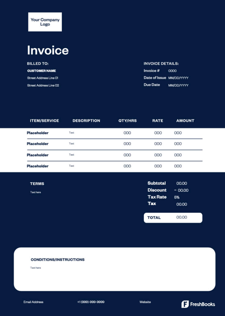 invoice for freight company